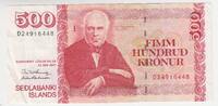 Island 500 Kronur Banknote Island, 500 Kronur Geldschein -