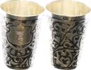 Russland Niello-Schnaps-Becher Feiner Niello-Schnaps-Becher Moskau, Silber 84, Grafenkrone PZ -