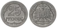 Kaiserreich 25 Pfennig Motivprobe Vorder-und Rückseite in anderem Design, äußerst selten -