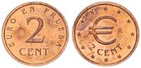Spanien Eurovorläufer 2 Cent Euro Proben -