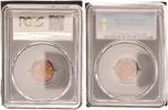 GERMANY Pfg Kaiserreich 1 Pfennig J.10 1912 A prägefrisch,Kupferpatina PCGS zertifiziert -
