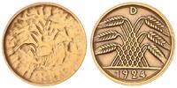 Weimar 5 Pfennig Fehlprägung: 5 Pfennig Wertseite incus,aber Wertzahl noch sichtbar -