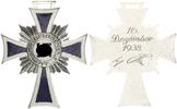 3. Reich Orden Mutterkreuz in Silber ohne Band -