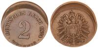 Kaiserreich 2 Pfennig Fehlprägung ca. 20% dezentriert -
