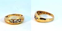 585 Gold Ring mit Zirkonen, 4,88g, Ringgröße 59 -