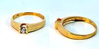 585 Gold Ring mit Zirkonia, 3,1g, Ringgröße 63 -