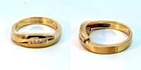 375 Gold Ring mit Zirkonen, 4g, Ringgröße 56 -