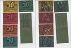 Erfurt, Thüringen LOT: 5x50 Pfennig Schein mit Original-Notgeldtüte -