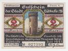 Deutschland / Lübbecke 2 Mark Schein Deutschland / Lübbecke, 2 Mark Schein, 1921 -