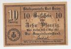 Deutschland / Bad Sulza 10 Pfennig Schein Deutschland / Bad Sulza, 10 Pfennig Schein, 1917 -