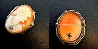 333 Gold Gemme Brosche & Anhänger,8K mit Diamant -