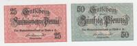 Deutschland/ Thale 25/50 Pfennig-Scheine Deutschland/ Thale, 25/50 Pfennig-Scheine -