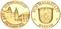 Deutschland - Hessen - Schwalmstadt Goldmedaille - Neuerer Städte Dukat Schloss Ziegenhain -