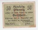Deutschland / Eisenach 50 Pfennig Gutschein Deutschland / Eisenach, 50 Pfennig Gutschein, 1919 -