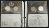 Falklandinseln 2x 50 Pence 25 jähriges Regierungsjubiläum von Königin Elizabeth II -