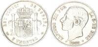 Spanien 5 Pesetas Spanien 5 Pesetas 1882 Alfonso XII., -