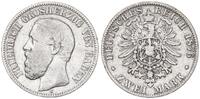 Deutschland / Kaiserreich Baden 2 Mark Friedrich I. -