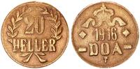 Kolonien Deutsch-Ostafrika 20 Heller J.727 b Messing -