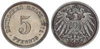 Deutsches Kaiserreich 5 Pfennig J.12 großer Adler -