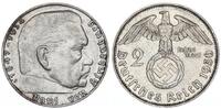 Drittes Reich 2 Mark Paul von Hindenburg - 1936 J - sehr selten -
