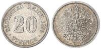 Kaiserreich 20 Pfennig Silber , J.5 -