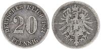 Kaiserreich 20 Pfennig Silber , J.5 -