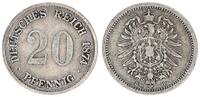 Kaiserreich 20 Pfennig Silber , J.5 -