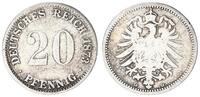 Kaiserreich 20 Pfennig J.5 Silber -