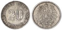 Kaiserreich 20 Pfennig J.5 Silber -