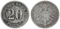 Kaiserreich 20 Pfennig J.5 Silber -