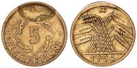 Deutschland / Weimar 5 Pfennig Fehlprägung : Wertseite leicht incuse -