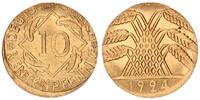 Deutschland / Weimar 10 Pfennig Fehlprägung: 10 Pfennig auf 5 Pfennig Schrötling geprägt ohne Riffelrand -