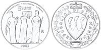 San Marino 5 Euro Die 3 Granzien Silbermünze -