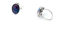 333 Weißgold Opal Ring 3gramm, Ringgröße 53 -