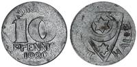 Deutschland / WEIMAR Halle a. Saale 10 Pfennig Stadt, Notgeld Probe oder Fehlprägung auf dünnem Schrötling! -