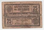 Deutschland Aschersleben 25 Pfennig Schein Deutschland Aschersleben, 25 Pfennig Schein, 1917 -