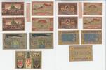 Deutschland 2x25, 4x 50 & 1x75Pfennig Schein Werningerode -
