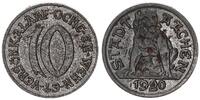 Weimar, Aachen-Stadt 10 Pfennig Notgeldprobe in Eisen, RS Bärin -