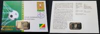 Kongo 1000 Francs Fussball Weltmeisterschaft Numisbrief -
