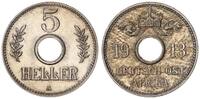 Kolonien / Ostafrika 5 Heller Lochgeld -