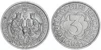 Weimarer Republik 3 Mark Nordhausen 1000 Jahre -