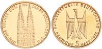 BRD 5 DM Kölner Dom - 24 Karat vergoldet -