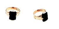 333 Gold Ring mit Obsidian Gemme 4,5gramm Ringgröße 57 -