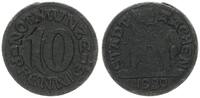 Weimar, Aachen Notgeldprobe Aachen 10 Pfennig Notgeld, Aachen Stadt 10 Pf., Abschlag in schwarzer Pappe, RS Bärin -