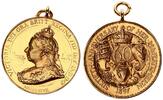 Großbritannien Goldmedaille 60. Geburtstag Königin Victoria -