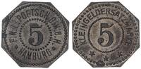 Hamburg 5 Pfennig Probe !, FWL Poetsch, Notmünze -