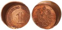 Kaiserreich 1 Pfennig Fehlprägung : J.1 25% dezentriert u. schüsselförmig -