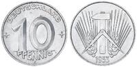 Deutschland / DDR 10 Pfennig seltenes Jahr / Münzzeichen -