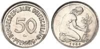 Deutschland 50 Pfennig Fehlprägung nicht im Ring geprägt Rand glatt ohne Riffelrand -