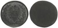 Kaiserreich 50 Pfennig einseitige Probe in Blei -